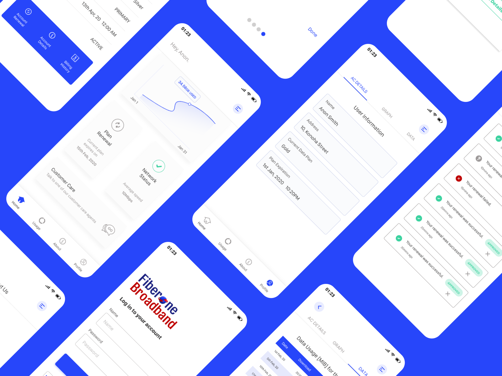 FiberOne mockup variations